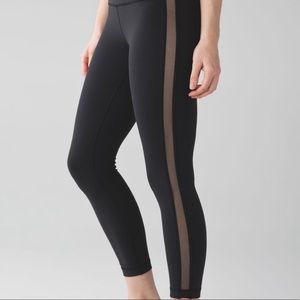 Lululemon, NWT High Times Pant Wing Mesh, Size 4, Black
